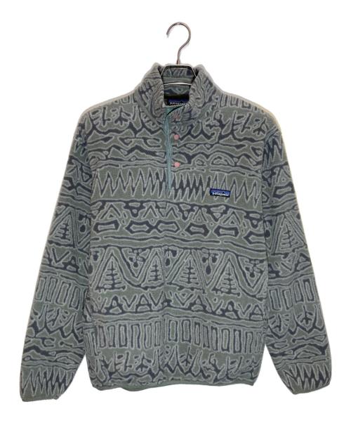Patagonia（パタゴニア）Patagonia (パタゴニア) シンチラスナップTプルオーバー グレー×カーキ サイズ:SIZE Sの古着・服飾アイテム