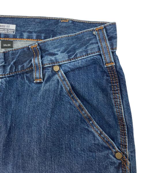 CarHartt（カーハート）CarHartt (カーハート) LOOSE FIT DOUBLE FRONT LOGGER JEAN インディゴ サイズ:SIZE 34×34の古着・服飾アイテム