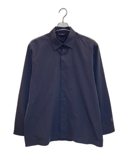 DESCENTE ALLTERRAIN（デザイント オルテライン）DESCENTE ALLTERRAIN (デザイント オルテライン) ストレッチシームレスロングスリーブシャツ グレー サイズ:Mの古着・服飾アイテム