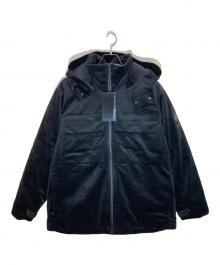 HUNTING WORLD×DESCENTE.LAB（ハンティングワールド）の古着「SYNTHETIC VELOUR TWILL WATER PROOF DOWN JACKET」｜ブラック