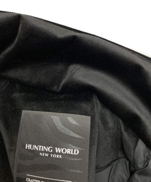 HUNTING WORLD（ハンティングワールド）HUNTING WORLD (ハンティングワールド) DESCENTE.LAB SYNTHETIC VELOUR TWILL WATER PROOF DOWN JACKET ブラック サイズ:M 未使用品の古着・服飾アイテム