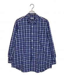 COMME des GARCONS HOMME（コムデギャルソン オム）の古着「チェックシャツ」｜ネイビー×ホワイト