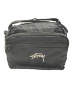 stussyステューシー）の古着「DIAMOND RIPSTOP SHOULDER BAG」｜ブラック