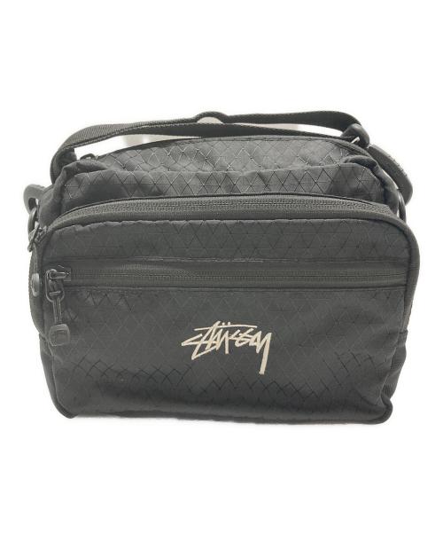 stussy（ステューシー）stussy (ステューシー) DIAMOND RIPSTOP SHOULDER BAG ブラック サイズ:-の古着・服飾アイテム