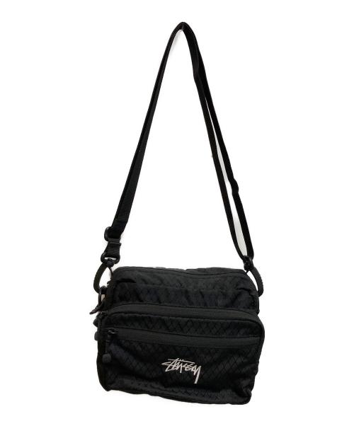 stussy（ステューシー）stussy (ステューシー) DIAMOND RIPSTOP SHOULDER BAG ブラック サイズ:-の古着・服飾アイテム