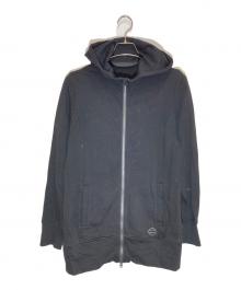 HARLEY-DAVIDSON（ハーレーダビッドソン）の古着「LongーLine Logo Hoodie」｜ブラック