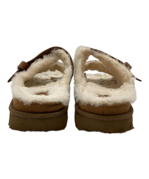 UGG（アグ）UGG (アグ) Greenport Strap Slide ベージュ×ブラウン サイズ:SIZE 25cmの古着・服飾アイテム
