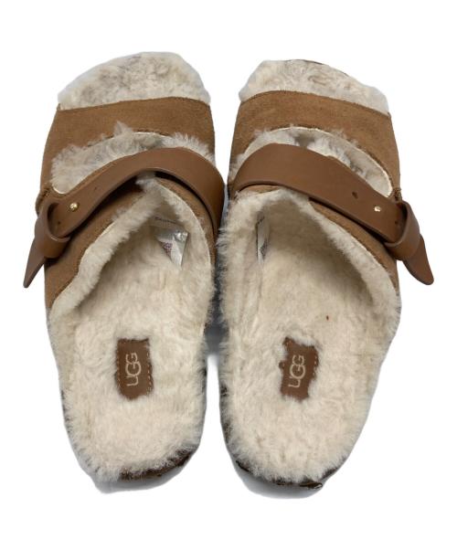 UGG（アグ）UGG (アグ) Greenport Strap Slide ベージュ×ブラウン サイズ:SIZE 25cmの古着・服飾アイテム
