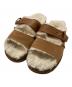 UGG（アグ）の古着「Greenport Strap Slide」｜ベージュ×ブラウン