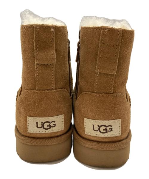 UGG（アグ）UGG (アグ) Classic Mini Double Zip ベージュ×ブラウン サイズ:SIZE 22cmの古着・服飾アイテム