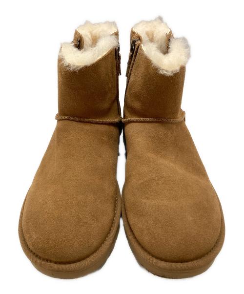 UGG（アグ）UGG (アグ) Classic Mini Double Zip ベージュ×ブラウン サイズ:SIZE 22cmの古着・服飾アイテム