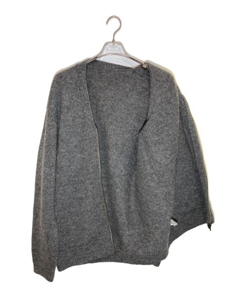crepuscule（クレプスキュール）crepuscule (クレプスキュール) Whole Garment V/N Zip Cardigan グレー サイズ:SIZE 2の古着・服飾アイテム