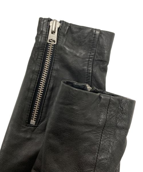 ALL SAINTS（オールセインツ）ALL SAINTS (オールセインツ) シープスキン ダブルライダースジャケット ブラック サイズ:SIZE Sの古着・服飾アイテム