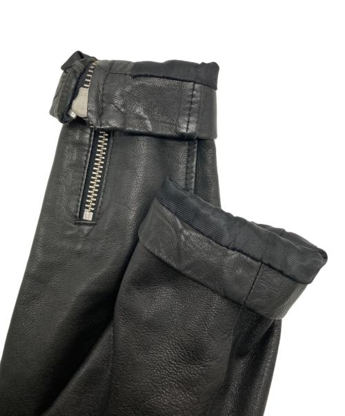 ALL SAINTS（オールセインツ）ALL SAINTS (オールセインツ) シープスキン ダブルライダースジャケット ブラック サイズ:SIZE Sの古着・服飾アイテム