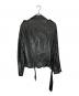 ALL SAINTS (オールセインツ) シープスキン ダブルライダースジャケット ブラック サイズ:SIZE S：10000円