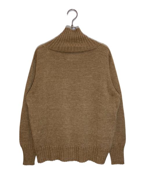 MHL（マーガレットハウエル）MHL (マーガレットハウエル) リネンウールロールネックニット ブラウン サイズ:SIZE 2の古着・服飾アイテム