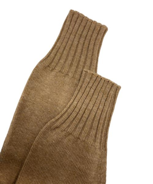 MHL（マーガレットハウエル）MHL (マーガレットハウエル) リネンウールロールネックニット ブラウン サイズ:SIZE 2の古着・服飾アイテム