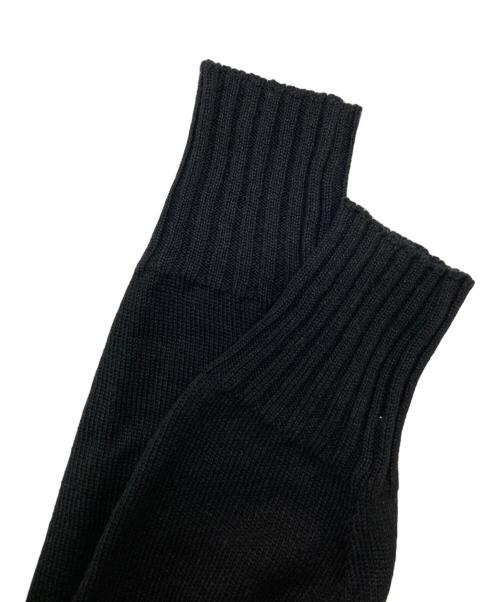 MHL（マーガレットハウエル）MHL (マーガレットハウエル) リネンウールロールネックニット ブラック サイズ:SIZE 2の古着・服飾アイテム