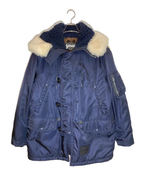 COACH（コーチ）COACH (コーチ) Schott (ショット) ミリタリーフーデッドジャケット ネイビー サイズ:SIZE Sの古着・服飾アイテム