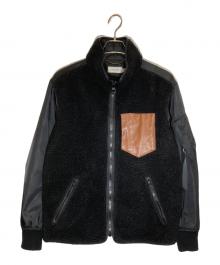COACH（コーチ）の古着「Fleece Ma-1 Jacket」｜ブラック