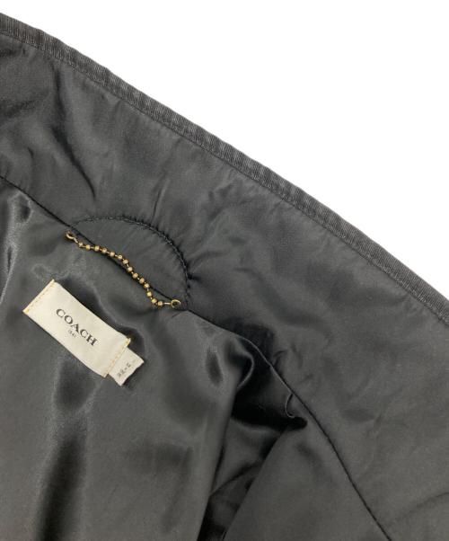 COACH（コーチ）COACH (コーチ) Fleece Ma-1 Jacket ブラック サイズ:SIZE 46の古着・服飾アイテム