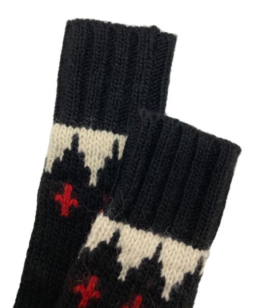POLO RALPH LAUREN（ポロ・ラルフローレン）POLO RALPH LAUREN (ポロ・ラルフローレン) ノルディックセーター ブラック×レッド サイズ:SIZE XSの古着・服飾アイテム