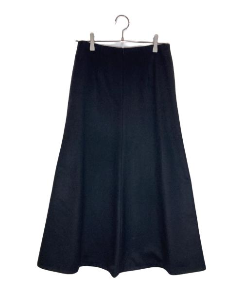 EVERYDAY I LIKE.（エヴリデイ アイ ライク）EVERYDAY I LIKE. (エヴリデイ アイ ライク) ウールカシミヤフレアスカート ブラック サイズ:SIZE 36の古着・服飾アイテム