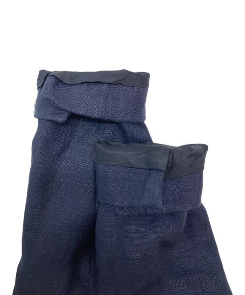 CHANEL（シャネル）CHANEL (シャネル) 金釦リネンテーラードジャケット ネイビー サイズ:SIZE 34の古着・服飾アイテム