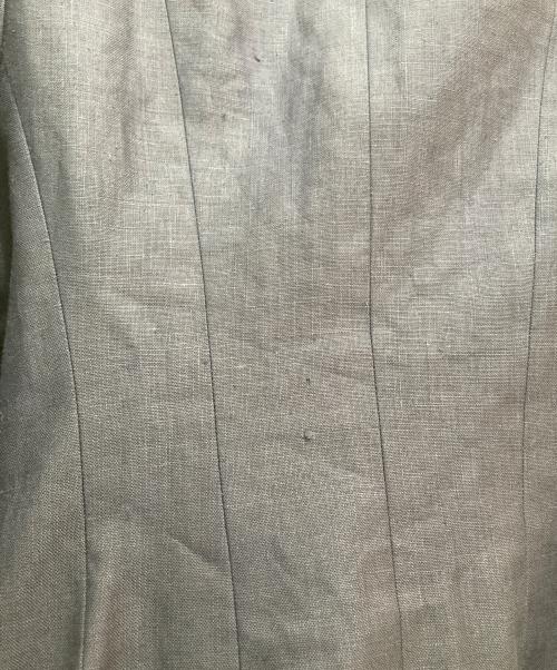 CHANEL（シャネル）CHANEL (シャネル) 金釦リネンテーラードジャケット ネイビー サイズ:SIZE 34の古着・服飾アイテム