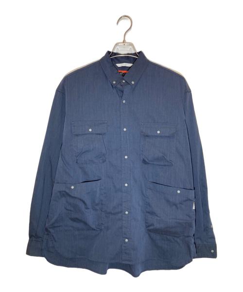 NANGA（ナンガ）NANGA (ナンガ) タキビリップストップキャンプシャツ ネイビー サイズ:SIZE Mの古着・服飾アイテム