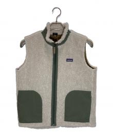Patagonia（パタゴニア）の古着「キッズ・レトロX・ベスト」｜ベージュ×グリーン
