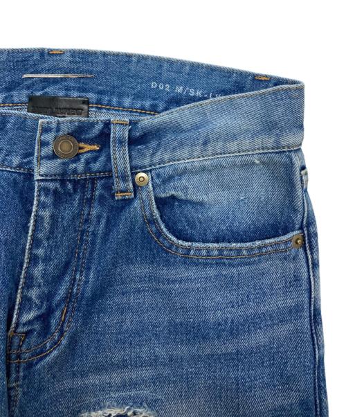Saint Laurent Paris（サンローランパリ）Saint Laurent Paris (サンローランパリ) ダメージ・リペア加工スキニーデニムパンツ インディゴ サイズ:SIZE 28の古着・服飾アイテム