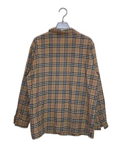Burberry's（バーバリーズ）Burberry's (バーバリーズ) ノバチェックウールシャツ ベージュ サイズ:SIZE 13の古着・服飾アイテム