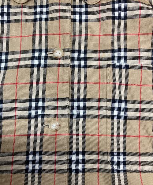 Burberry's（バーバリーズ）Burberry's (バーバリーズ) ノバチェックウールシャツ ベージュ サイズ:SIZE 13の古着・服飾アイテム