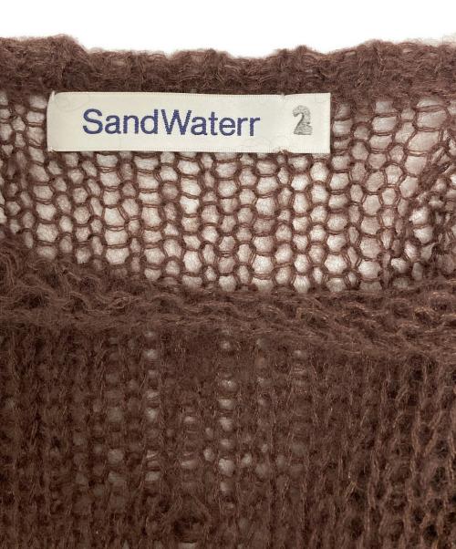 SandWaterr（サンドウォーター）SANDWATERR (サンドウォーター) RESEARCHED BOAT NECK SWEATER ブラウン サイズ:SIZE 2の古着・服飾アイテム