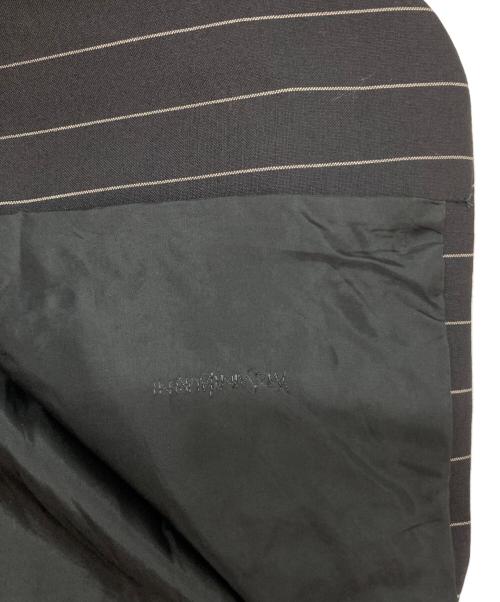 Yves Saint Laurent pour homme（イヴサンローラン プールオム）Yves Saint Laurent pour homme (イヴサンローラン プールオム) ストライプテーラードジャケット ブラック サイズ:SIZE 52の古着・服飾アイテム
