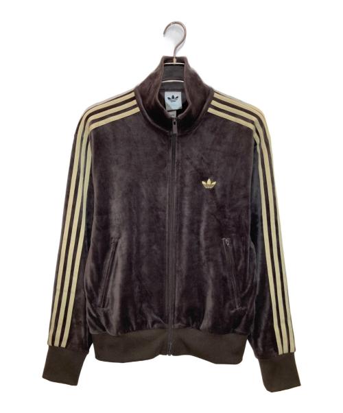 adidas Originals（アディダスオリジナル）adidas originals (アディダスオリジナル) FIREBIRD VELOUR TRACK TOP ブラウン サイズ:Sの古着・服飾アイテム
