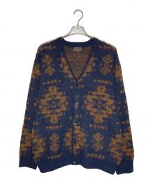 PENDLETON（ペンドルトン）の古着「ニットカーディガン」｜ネイビー×ブラウン