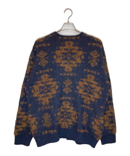 PENDLETON（ペンドルトン）PENDLETON (ペンドルトン) ニットカーディガン ネイビー×ブラウン サイズ:SIZE Mの古着・服飾アイテム