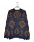 PENDLETON（ペンドルトン）の古着「ニットカーディガン」｜ネイビー×ブラウン