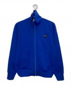 PLAY COMME des GARCONSプレイコムデギャルソン）の古着「ハートワッペントラックジャケット」｜ブルー