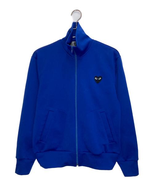 PLAY COMME des GARCONS（プレイコムデギャルソン）PLAY COMME des GARCONS (プレイコムデギャルソン) ハートワッペントラックジャケット ブルー サイズ:Sの古着・服飾アイテム