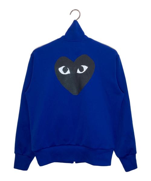 PLAY COMME des GARCONS（プレイコムデギャルソン）PLAY COMME des GARCONS (プレイコムデギャルソン) ハートワッペントラックジャケット ブルー サイズ:Sの古着・服飾アイテム