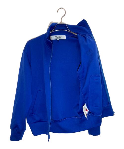 PLAY COMME des GARCONS（プレイコムデギャルソン）PLAY COMME des GARCONS (プレイコムデギャルソン) ハートワッペントラックジャケット ブルー サイズ:Sの古着・服飾アイテム