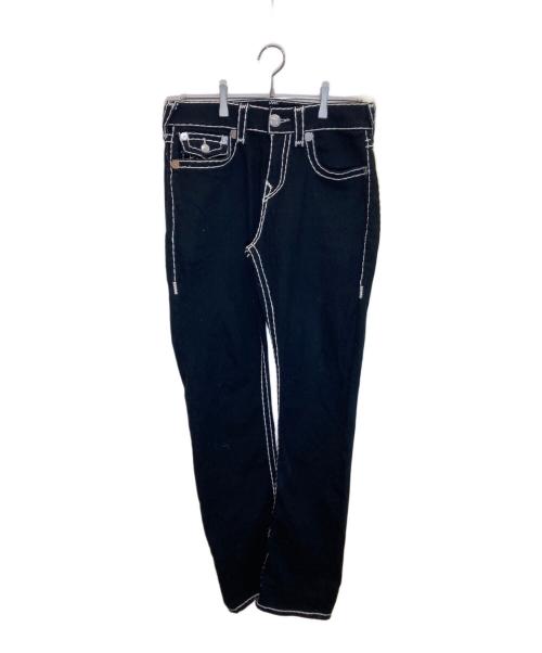 TRUE RELIGION（トゥルー レリジョン）TRUE RELIGION (トゥルー レリジョン) RICKY Relaxed Straight ブラック サイズ:SIZE 34の古着・服飾アイテム