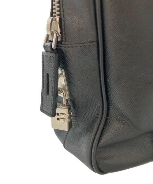 PRADA（プラダ）PRADA (プラダ) サフィアーノレザーブリーフケース ブラック サイズ:-の古着・服飾アイテム