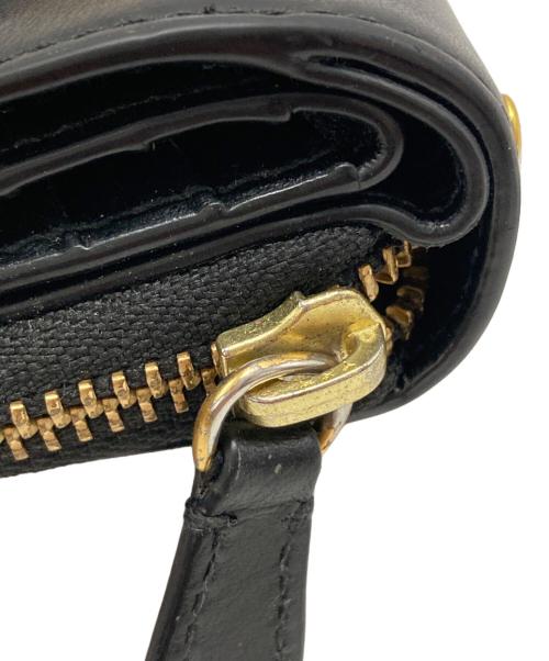 POLO RALPH LAUREN（ポロ・ラルフローレン）POLO RALPH LAUREN (ポロ・ラルフローレン) POLO ID レザーコンパクトウォレット ブラック サイズ:-の古着・服飾アイテム