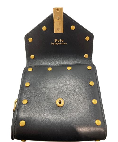 POLO RALPH LAUREN（ポロ・ラルフローレン）POLO RALPH LAUREN (ポロ・ラルフローレン) POLO ID レザーコンパクトウォレット ブラック サイズ:-の古着・服飾アイテム