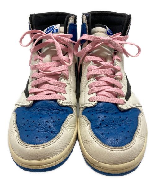 NIKE（ナイキ）NIKE (ナイキ) FRAGMENTS (フラグメント) Travis Scott (トラヴィススコット) AIR JORDAN 1 RETRO HIGH OG SP ブルー×ホワイト サイズ:SIZE 28cmの古着・服飾アイテム