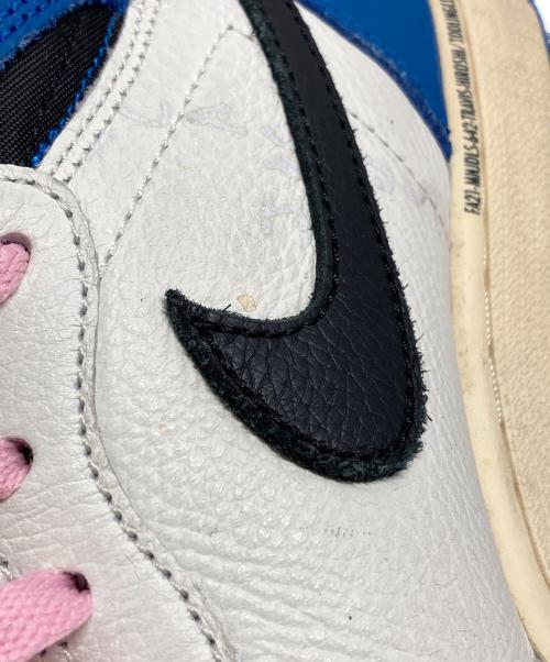 NIKE（ナイキ）NIKE (ナイキ) FRAGMENTS (フラグメント) Travis Scott (トラヴィススコット) AIR JORDAN 1 RETRO HIGH OG SP ブルー×ホワイト サイズ:SIZE 28cmの古着・服飾アイテム